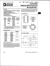 Datasheet AD7545JN manufacturer Analog Devices